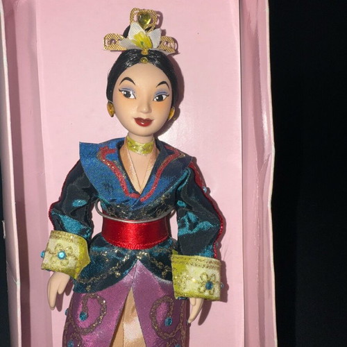 Porcelain doll Mulan used in box
