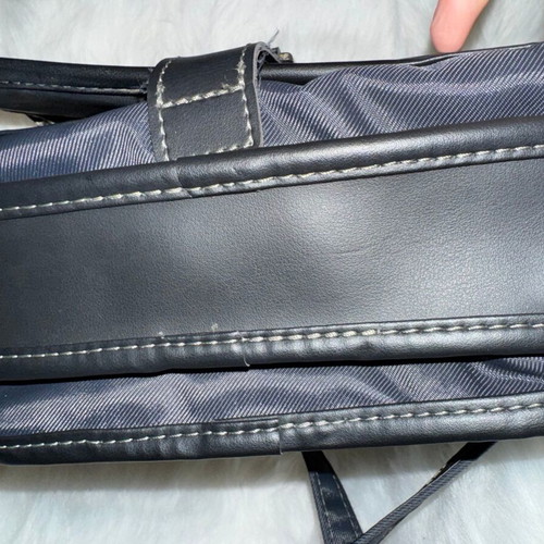 Samsonite fabric shoulder bag used, dark blue
