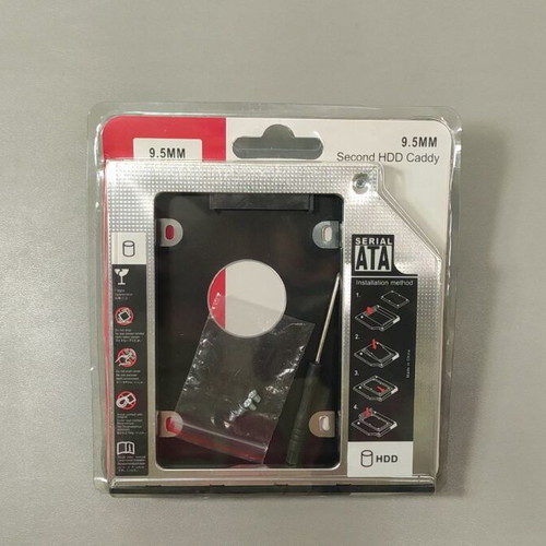 Caddy 9.5mm for SSD/HDD laptop expansion, new