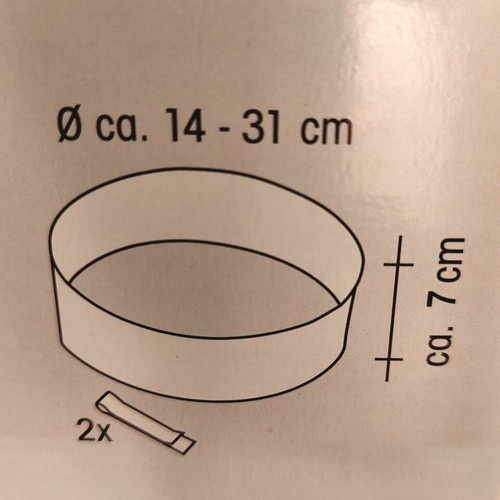 Zenker Adjustable Stainless Steel Cake Ring new