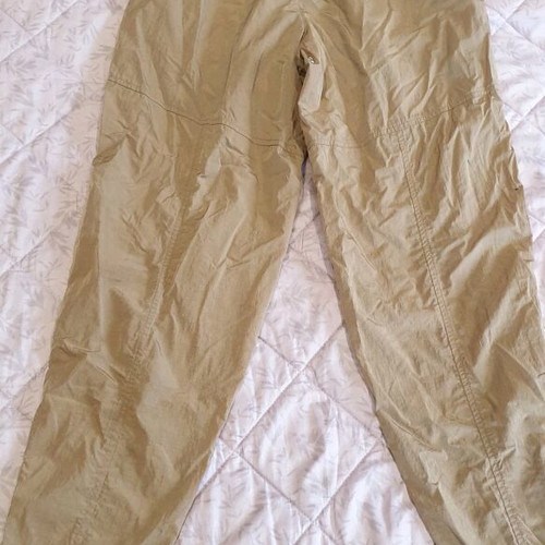 Pinko pants XS beige with silver details and pink lace like new