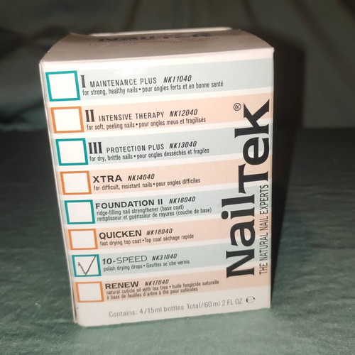 Nail Tek 10 Speed Polish Drying Drops new, pack of 4