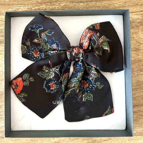 Floral Vintage Brooch bow new with satin finish