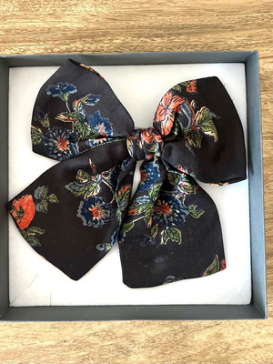 Floral Vintage Brooch bow new with satin finish