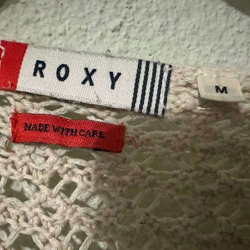 Knitted boho pullover Roxy like new, size M, beige