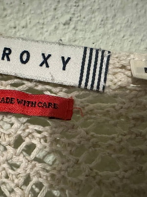 Knitted boho pullover Roxy like new, size M, beige