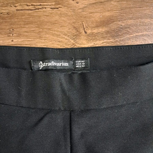 Black Stradivarius pants XL 42 new without tags with zipper