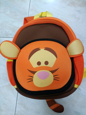 Gim Tsum Tsum Τίγρης Σχολική Τσάντα Πλάτης Νηπιαγωγείου Καινούργια Πορτοκαλί 12lt
