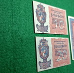 Liechtenstein banknote set UNC authentic, uncirculated