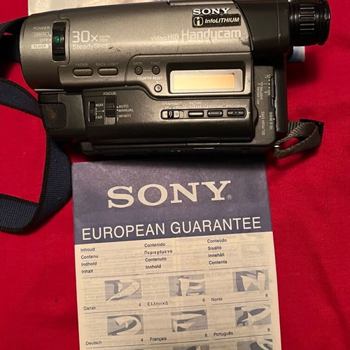 Sony handheld camera used