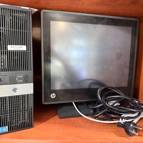 HP RP5 5810 POS computer with 15” touch monitor used