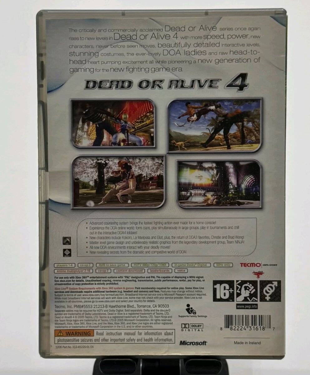 Xbox 360 Dead or Alive 4 Classics like new - € 25,00 - Vendora.cy