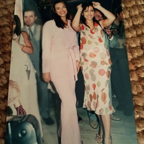 Rare authentic photo of Kaity Garbi and Silia Kritharioti 13.2x20.5 cm like new