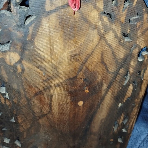 Decorative small mirror like new, carved wood