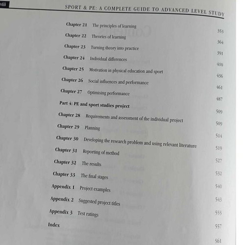 Sport & PE: A Complete Guide To Advanced Level Study book used, English