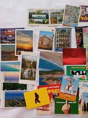 Various postcards like new, all together