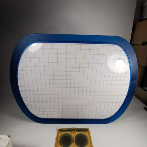80s Magnetic Teaching Board with Grid 46x61 cm like new