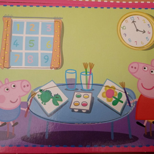Peppa Pig Educational Cards used, learn shapes set of 4