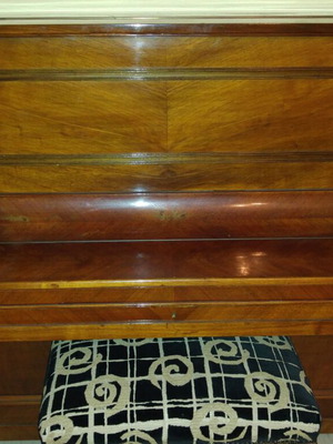 A. Nieber & Co. Berlin upright piano, antique, fully functional