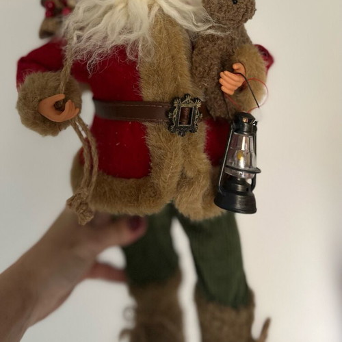 Santa large standing with light like new, 55 cm