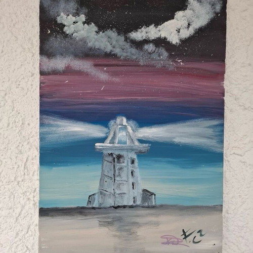 Canvas painting Lighthouse new acrylic 60x40 cm