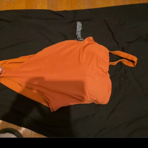 Zara one-piece swimsuit like new, size small, orange