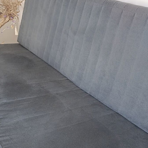 Sofa bed navy color like new, converts to super double bed 2:00x90