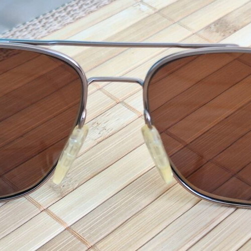 Yves Chantal Square Aviator Sunglasses with Zeiss Organic Lenses