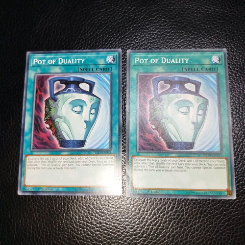 Yugioh Pot of Duality 2 cards pack used