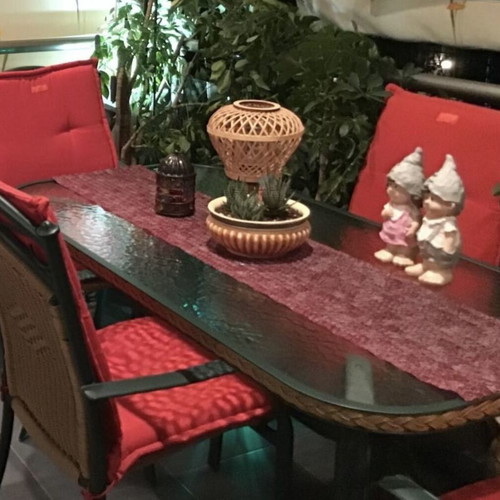 Rattan Wicker outdoor dining set with 4 chairs