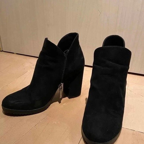 Bershka ankle boots black used, size 39