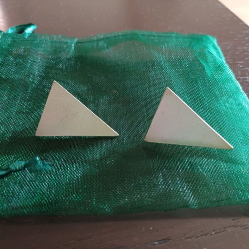 Triangular earrings new inox