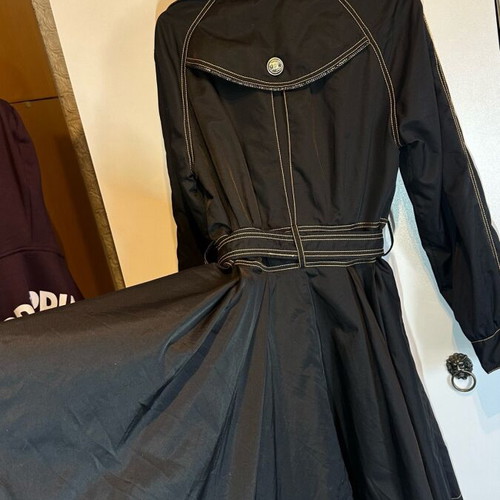Waterproof trench coat size S like new, black