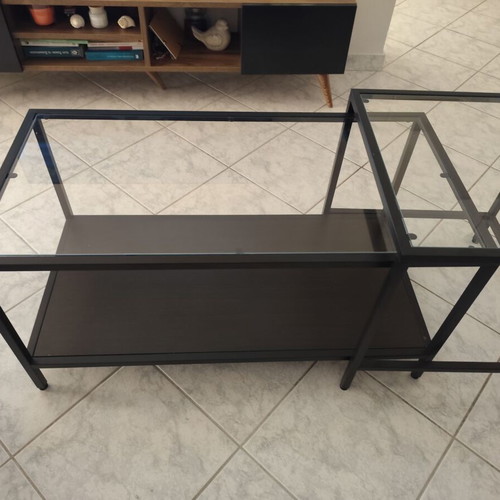 IKEA VITTSJÖ coffee tables set of 2, like new
