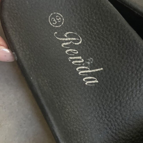 Platform slippers black size 39 used
