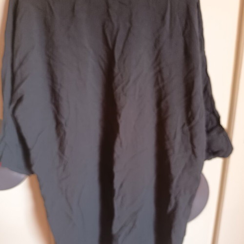 Noobass women's wide short-sleeve cardigan black like new
