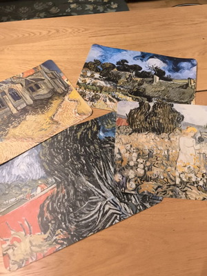 Van Gogh placemats set of 4 like new