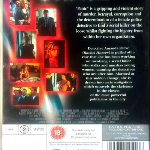 Panic θρίλερ DVD ταινία με James Russo και Rachel Hunter