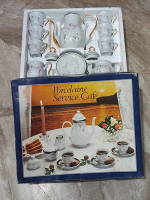 Porcelaine Service Cafe set of 15 pieces new