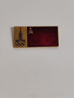 Vintage U.S.S.R. Olympic Pin 1980 Moscow Games like new