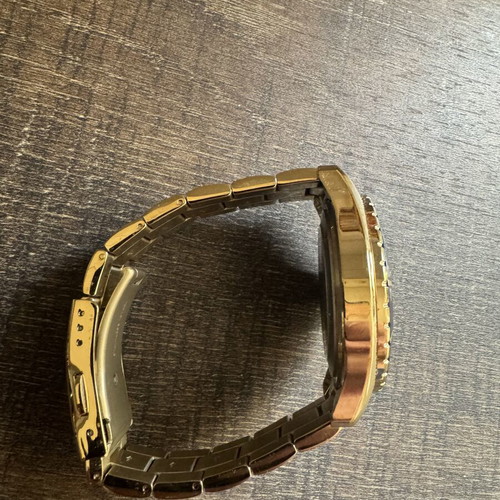Swiss Military Hanowa diver style watch gold and blue new