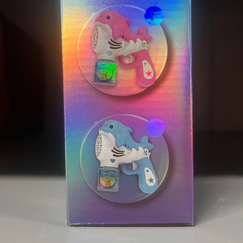 Bubble Gun dolphin-shaped with LED light new