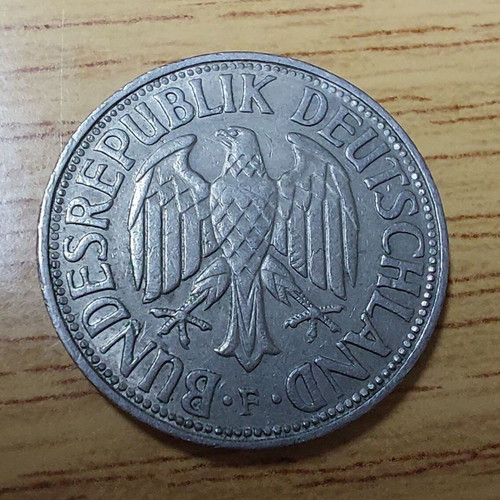 Germany 1 Mark 1971-F coin used