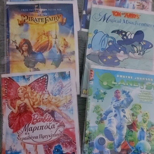 Children's DVDs used, 9 discs, dubbed