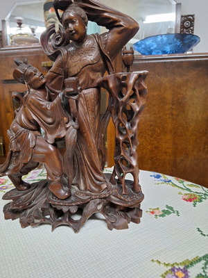 Chinese wood carving like new, early last century