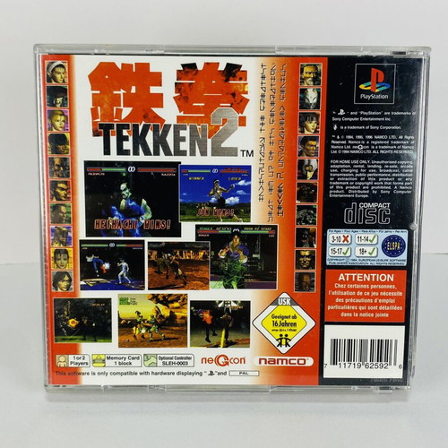 Tekken 2 PlayStation 1 PS1 complete English used