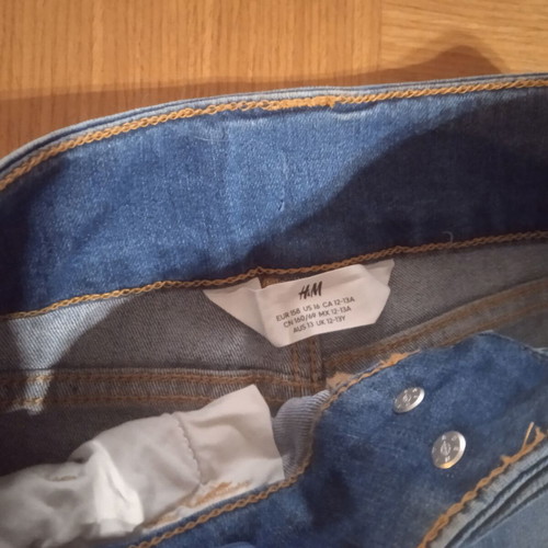 H.M denim shorts new for 12-13 years old, blue, size 158 cm