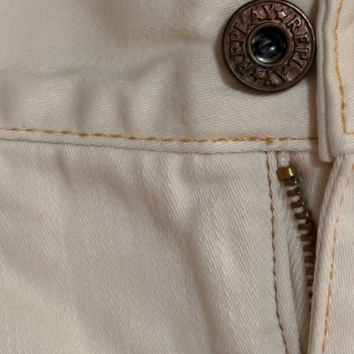 Replay off white mini skirt like new, size 29