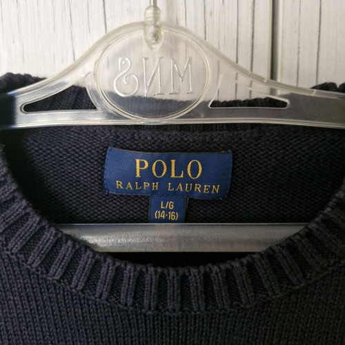 Ralph Lauren knitted sweater for boys, like new, dark blue