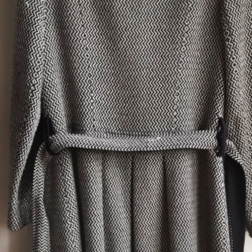 Lucifair women's coat used, 50% wool, black-white, XXL 44 16